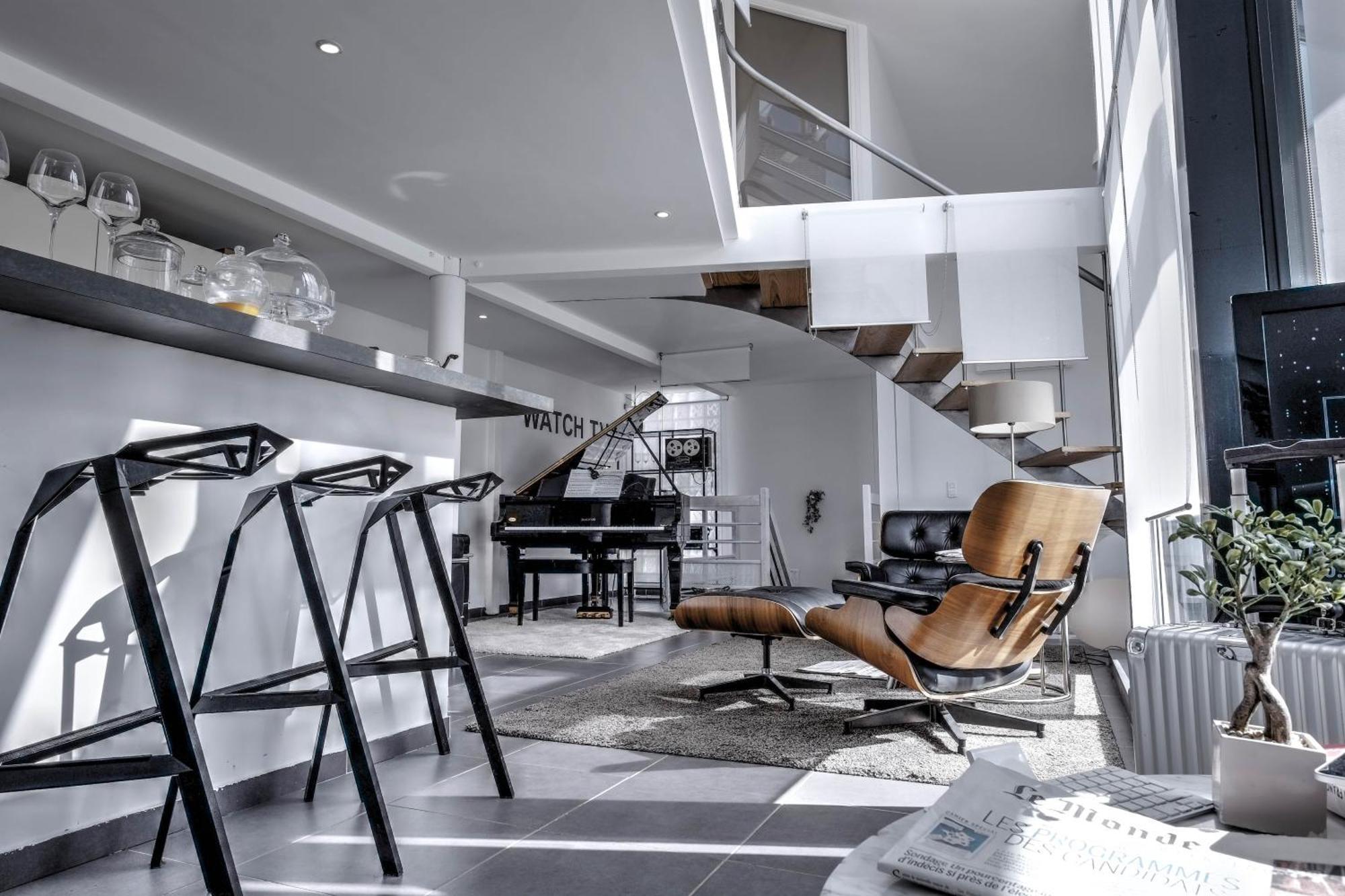 Beautiful Loft 130M2 Sun And Free Parking Ok 1M95 Daire La Garenne-Colombes Dış mekan fotoğraf